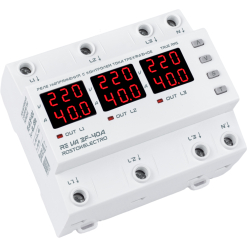 Реле напряжения с контролем тока RE VA3F-40A