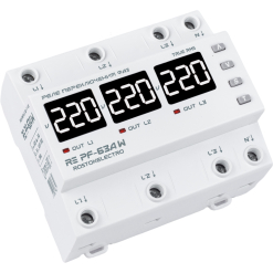 Реле переключения фаз RE PF-63A W