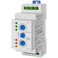 Трехфазное реле напряжения digitop vp 3f40a схема подключения