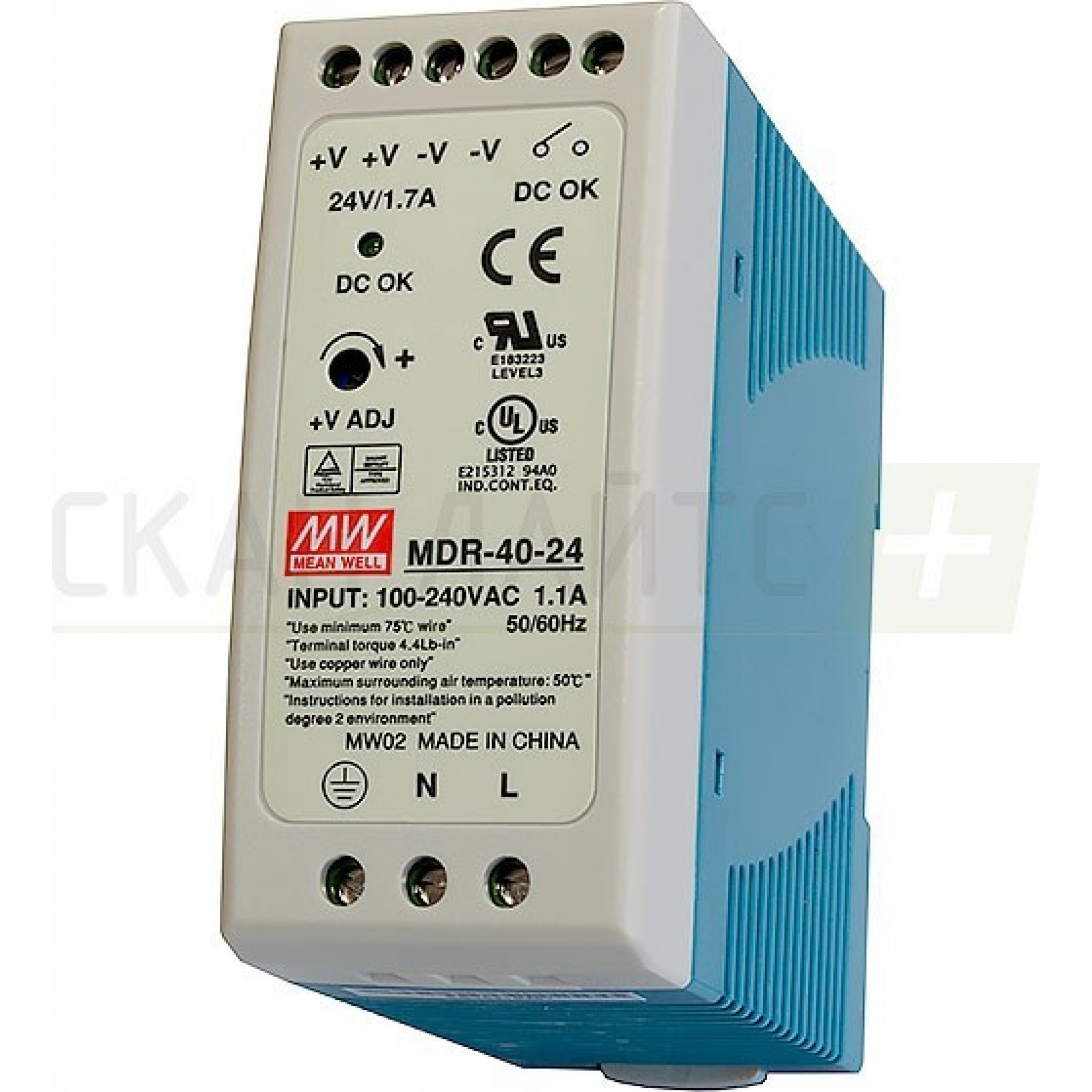 Mdr 40 24. Блок питания MDR-40-24. Блок питания для преобразователя интерфейса MDR-40-24. Moxa MDR-60-24 блок.