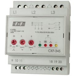 Реле контроля наличия и чередования фаз CKF-345